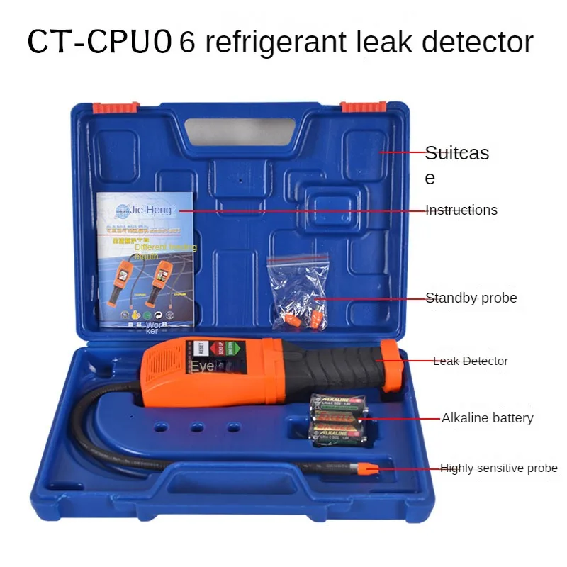Imagem -02 - Detector de Vazamento Eletrônico Neve Detecção Halogênio ar Condicionado Acessórios Ferramenta R134 R22 Cpu06
