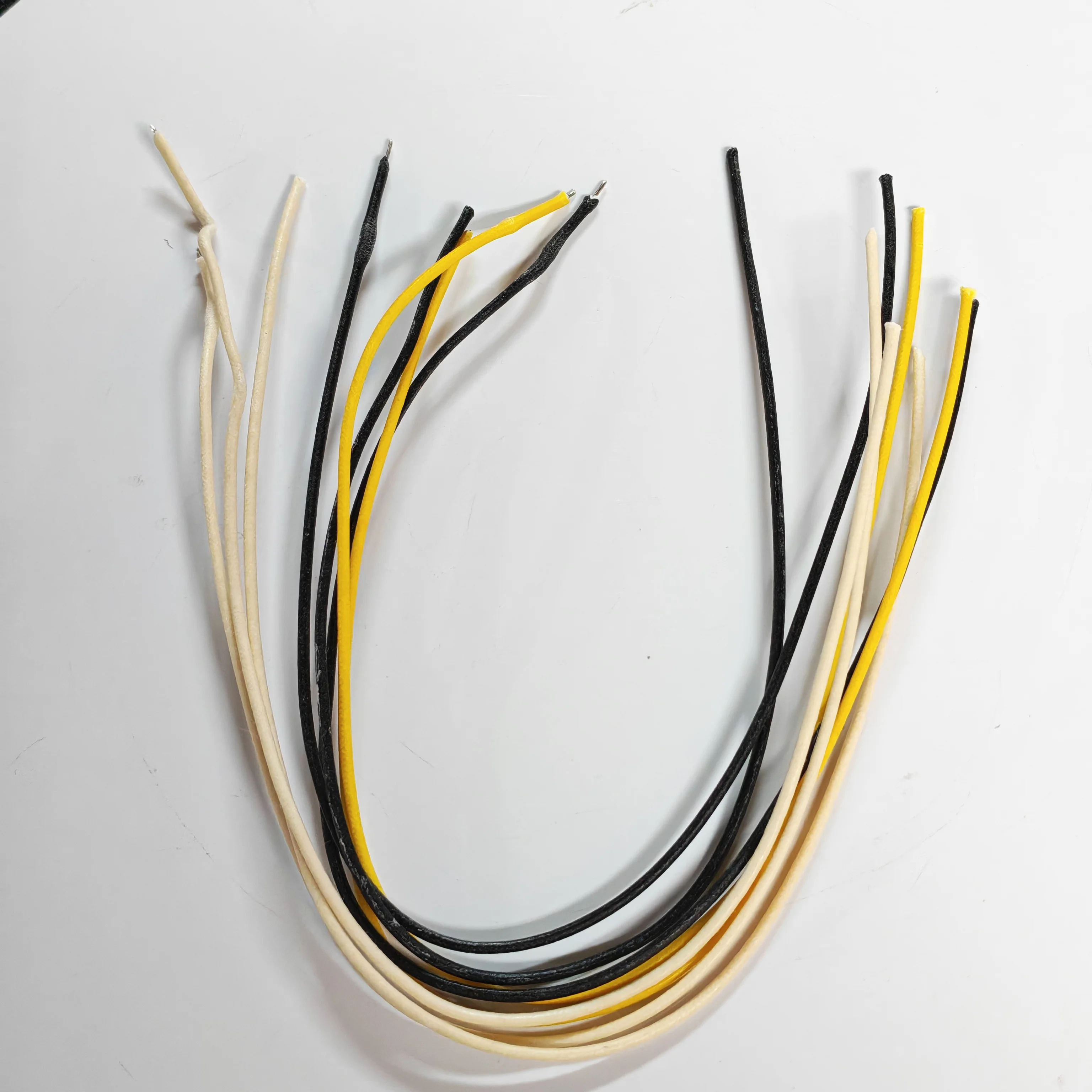 FLEOR 8PCS Random Color 1Feet Tinned Copper Vintage Guitar Push Back Wire Braid Cotton Cable AWG22 Guitar Accessories