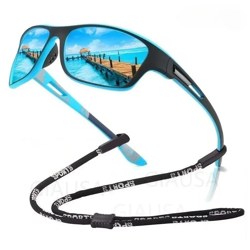 

Men's Polarized Fishing Sunglasses With Glasses Chain For Men Women Driving Hiking Sun Glasses Fishing UV400 Eyewear