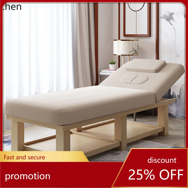 

ZML Solid Wood Beauty Bed High-grade Multifunctional Moxibustion Physiotherapy Body Tuina Bed with Holes
