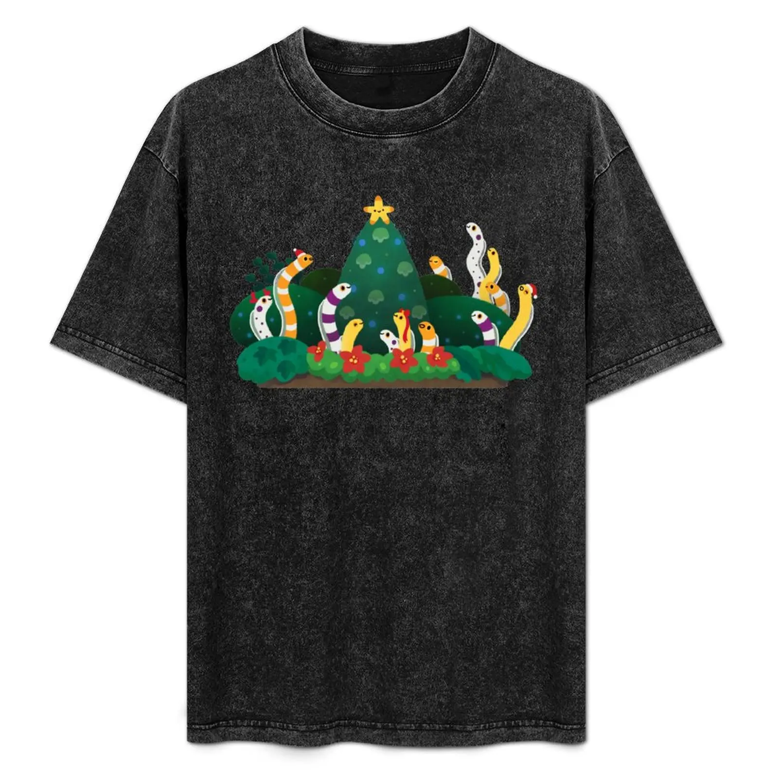Christmas garden eel T-Shirt kawaii clothes plus size tops tshirts for men