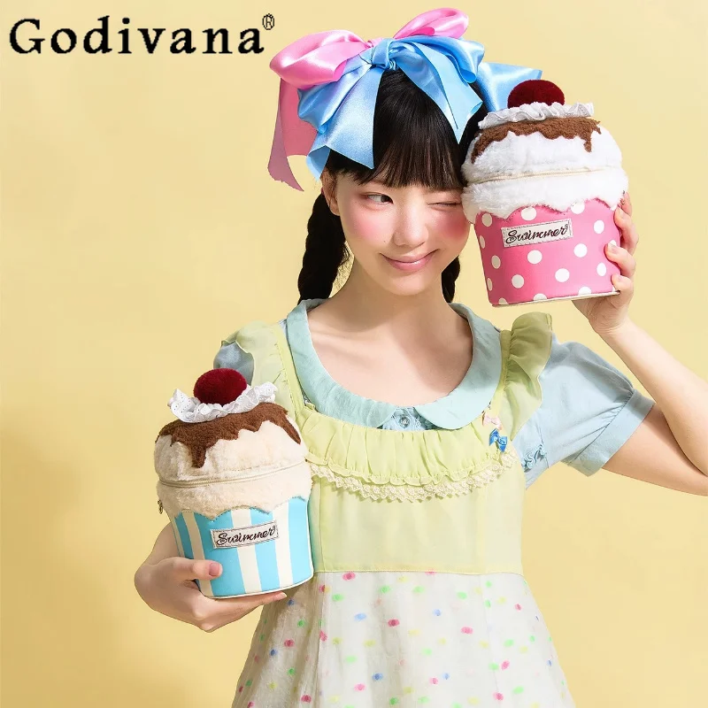 

Cute Girl's Sweet Cute Doll Feeling Lolita Handbag 2026 Japanese and Korean Student Y2k Shoulder Messenger Bag for Women