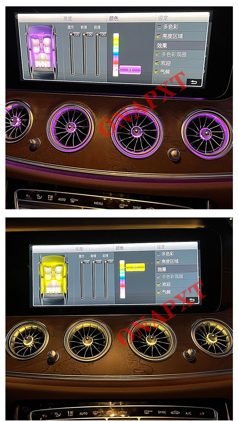 LED Dashboard Air Vent Düse Lampe Für Mercedes-Benz E W213 Coupe W238 EQS Outlet Tür Lautsprecher Abdeckung 3D hochtöner Umgebungs Licht – Detail 9
