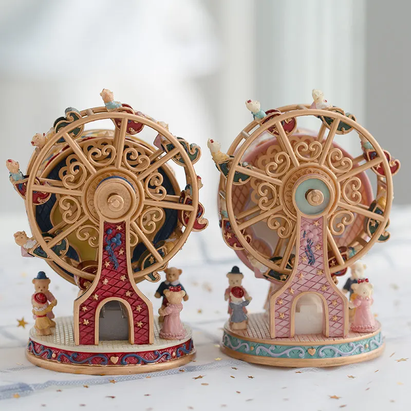 Ferris Wheel Rotating Music Box Music Box Atmosphere Home Decor Birthday Festival Gift