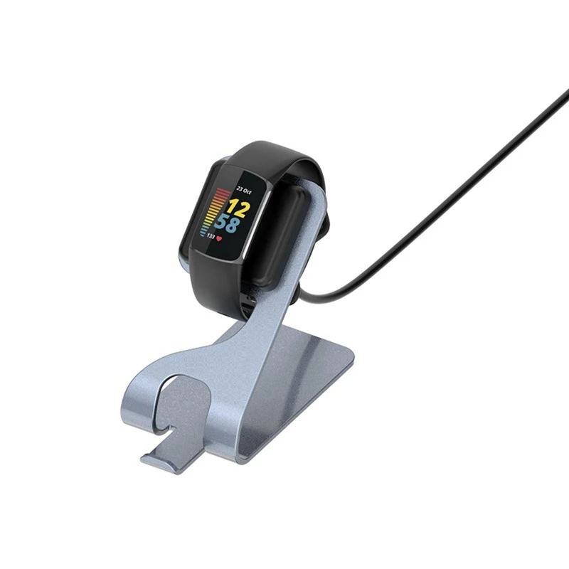 Do ładowania Fitbit 5/6 uchwyt na zegarek luksusowego stopu aluminium drugiej generacji wielofunkcyjna metalowa ładowarka do siedzenia łatwa instalacja