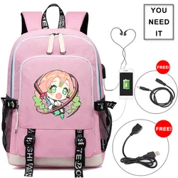 Demon Slayer Katanakaji No Sato-Hen mochilas adolescentes Mochila escolar Kanroji Mitsuri niñas niños moda portátil al aire libre bolsas