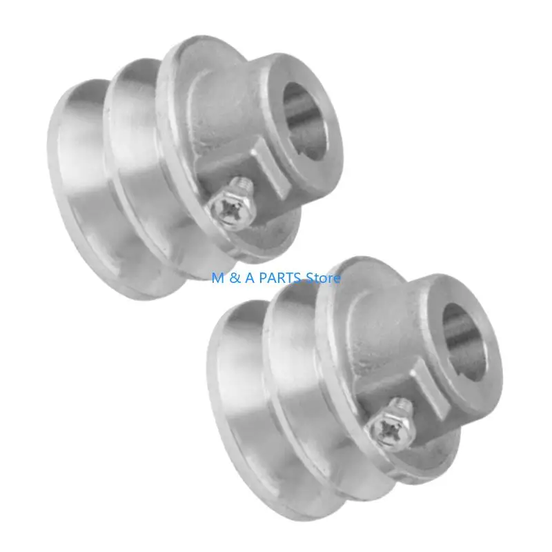 U1JF Belt Pulley 19mm/20mm Bore Double Grooves Pulley A Belt Engine Pulley Easy Installation Stable Performances for 168F