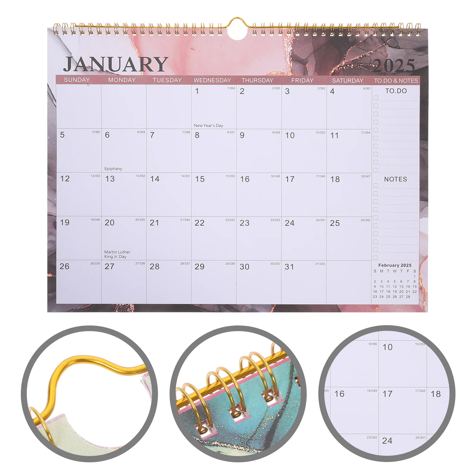 

2025 Wall Calendar Flip Work Schedule Planner Makeup Advent Large Calendars Daily Hanging Monthly for Desk