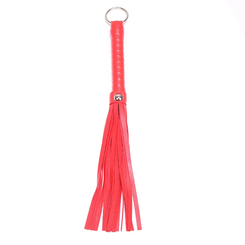 SM Training Torture Device Black Small Leather Whip Adult Female Sex Toy Whip Sex Toy