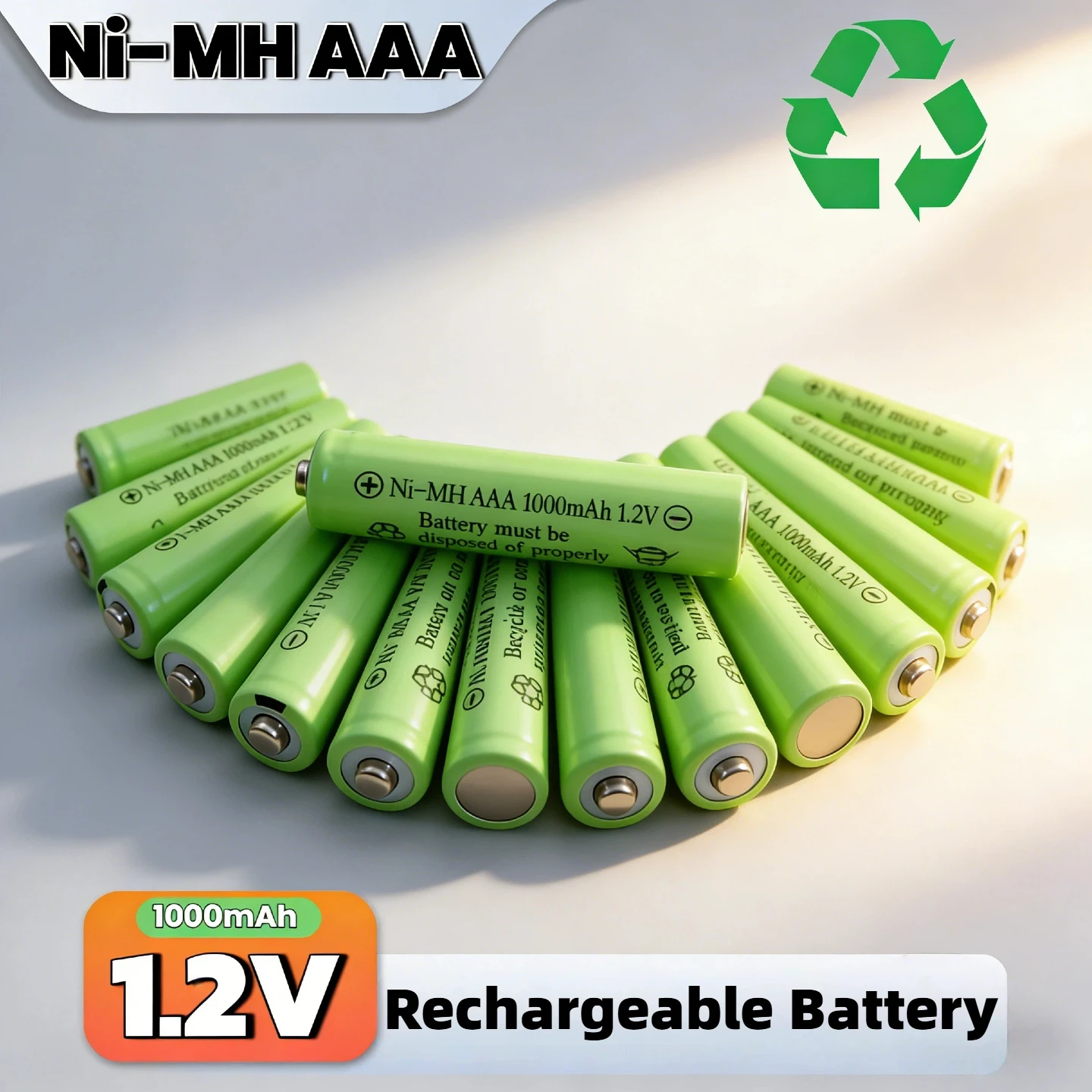 1.2V 1000Mah Ni-Mh …