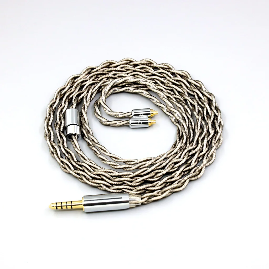 كابل سماعة أذن من الفضة النقية بنسبة 99% + جرافين مطلي بالفضة لـ AKG N5005 N30 N40 MMCX LN007950