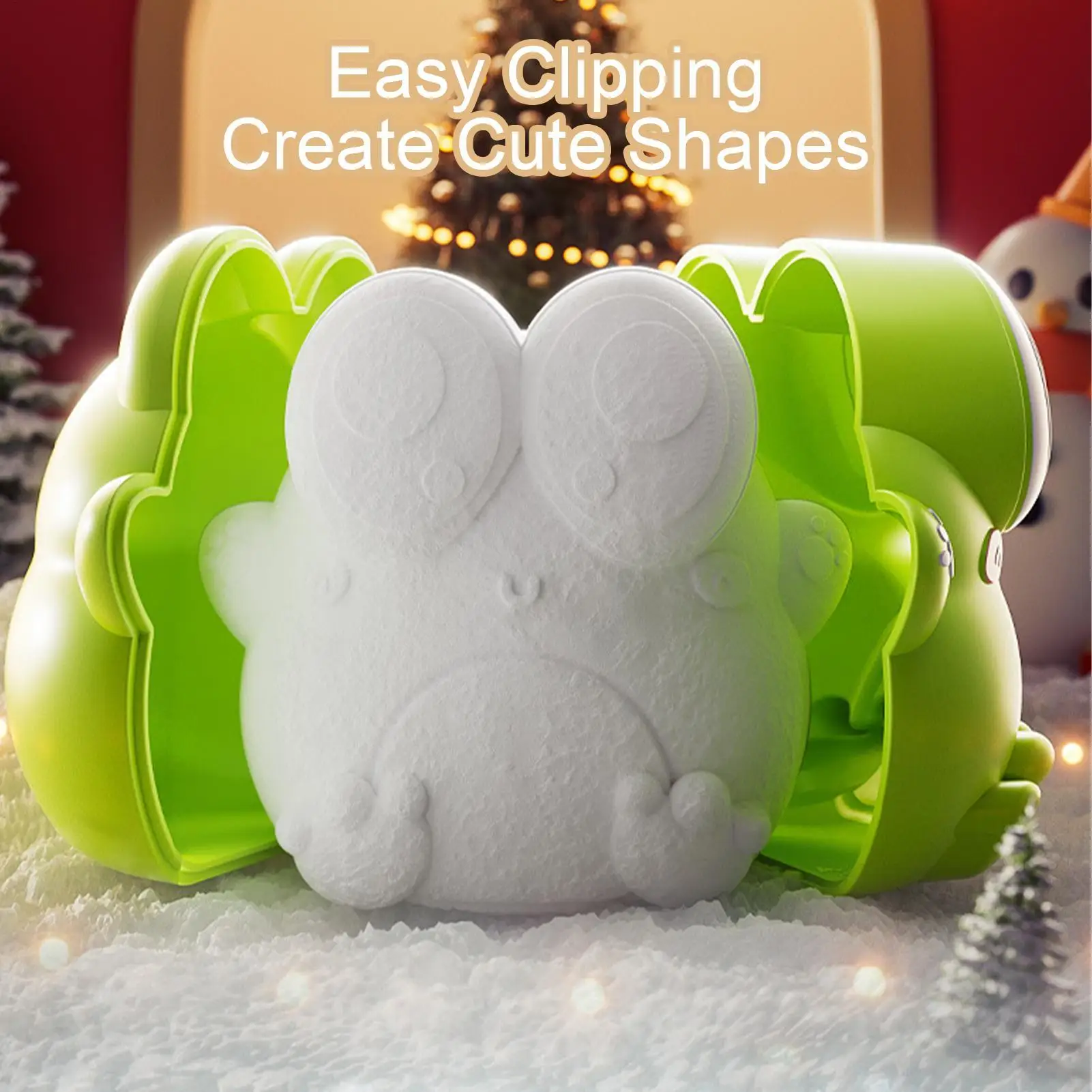 صانع كرات الثلج على شكل حيوان، مشبك على شكل دجاجة، ألعاب كرات الثلج للأطفال والكبار في الهواء الطلق والحديقة والفناء الخلفي لعبة عيد الميلاد الشتوية #3