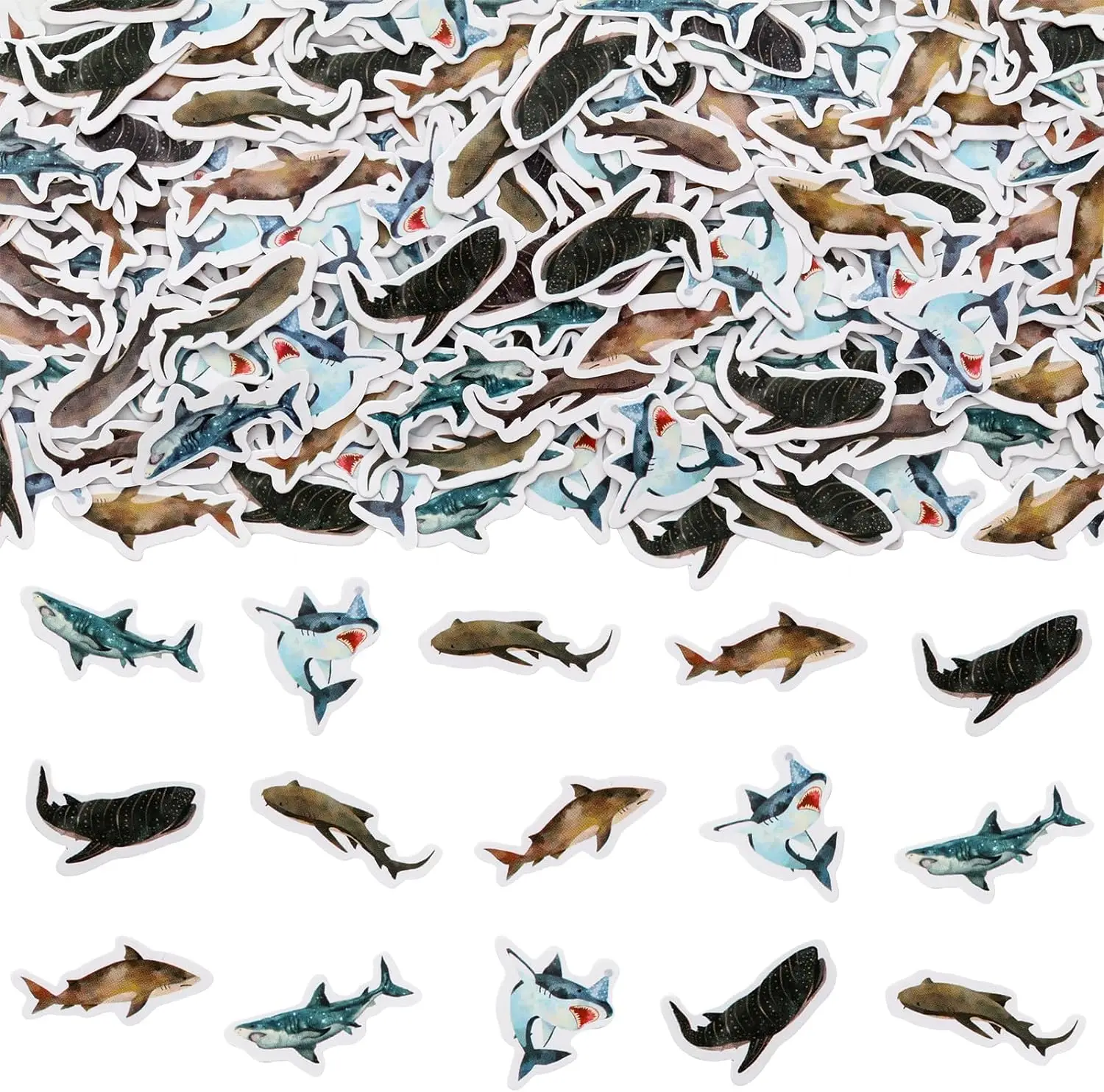 

200PCS Shark Table Confetti Ocean Animals Theme Decorations, Dessert Table Scatters, Baby Shark Bday Baby Shower Party Supplies