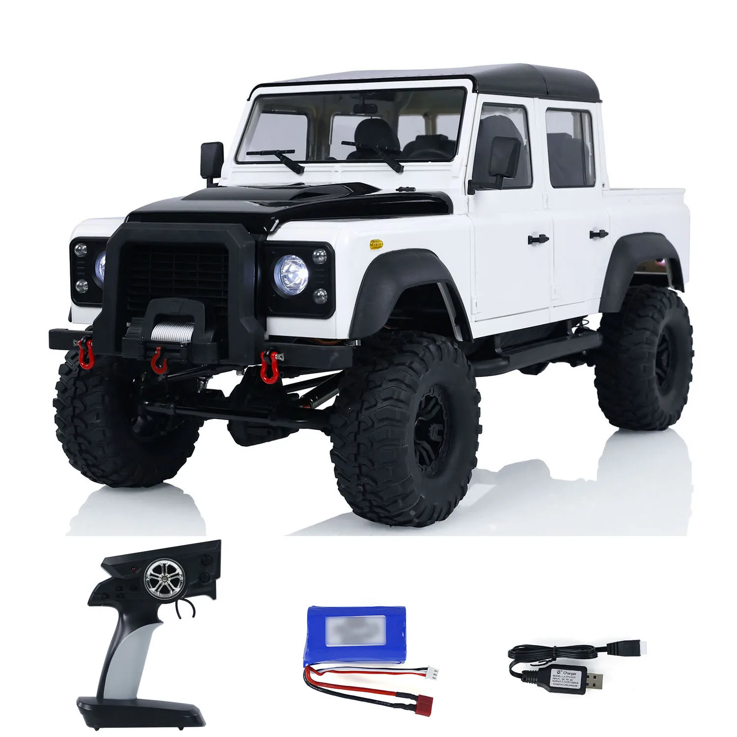 Double E RC 4x4 D110 RTR Crawler Pickup E102-003 Off-road 4WD 1/8 Assembled Painted Vehicle Model Outdoors Toy TH23142