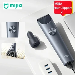 XIAOMI MIJIA-Tondeuses à cheveux électriques sans fil pour hommes, 2 lames en alliage de titane, favoris, rasoir, coupe, tondeuse, barbier, nouveau