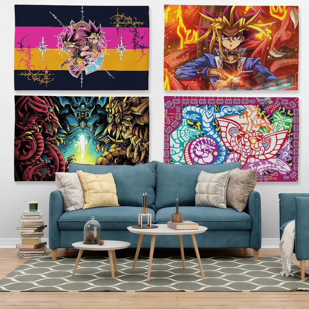 Anime Y-Yu-Gi-Oh Flag Tapestry Outdoor Party Bedroom Living Room Dormitory Decorative Themed Wall Hanging Banner Gift