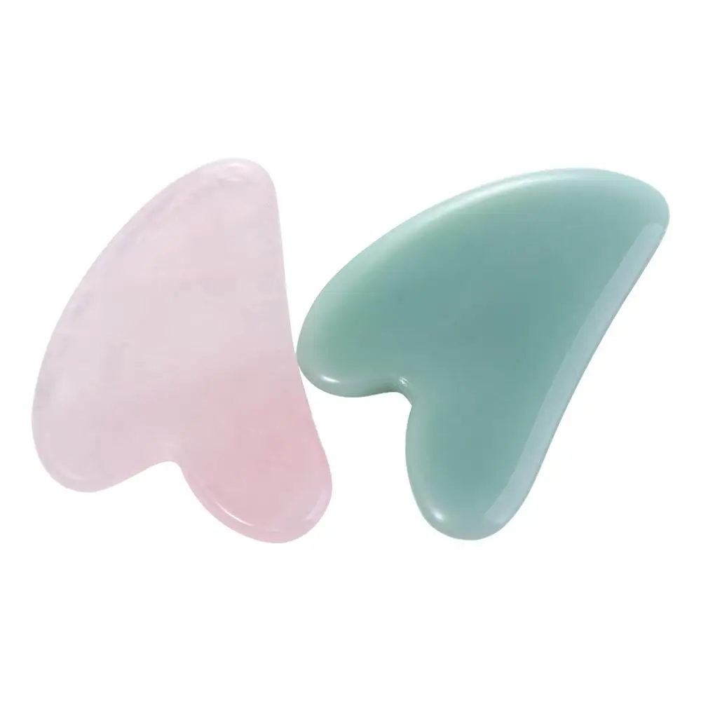 Natural Facial Lift Anti Wrinkle Relaxation Health Care Quartz GuaSha Board Massager Jade Massager