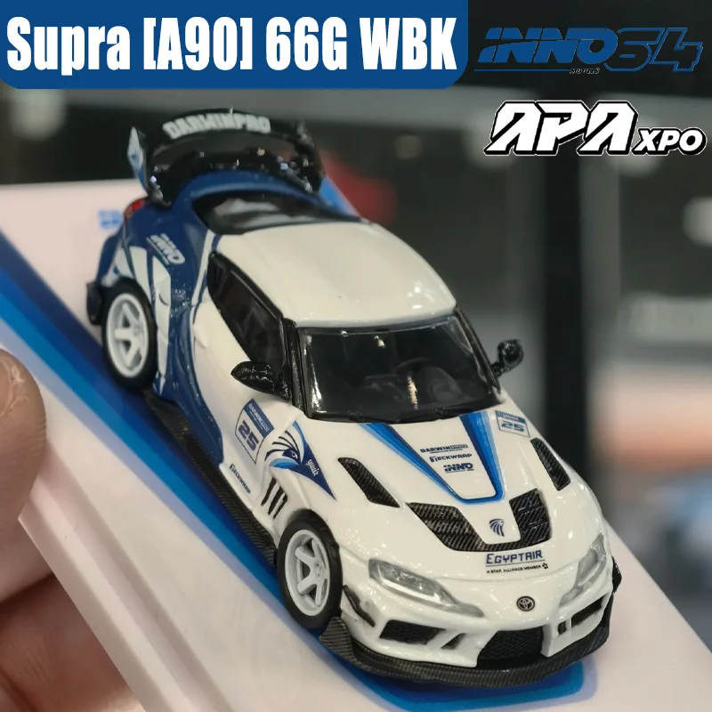 INNO 1/64 Supra [A90] 66G WBK DARWINPRO X EGYPTAIR APAxpo Metalowy Model Auta z Odlewu Ciśnieniowego, Kolekcja, Prezent dla Chłopca