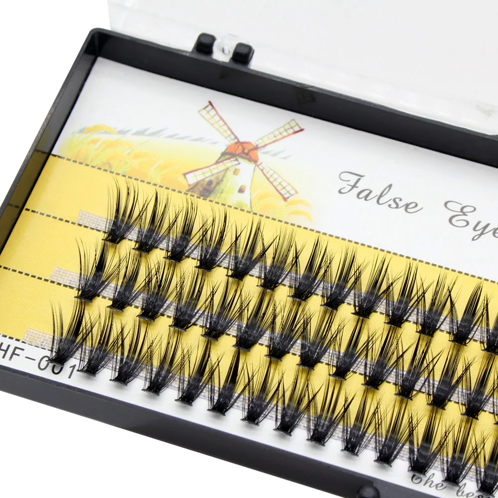 Wholesale 10D/20D/30D Lashes Cluster Eyelash Extension Faux Bunche Individual Makeup Cilias Natural Long Black 3D Volume Effect