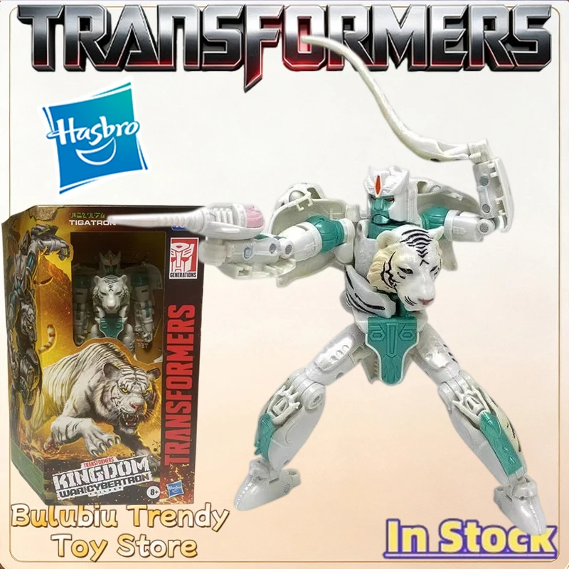New Style Action Figure-Transformers Kingdom Tigatron Voyager Genuine Hasbro Collectible Toy-In Stock-Genuine Licensed by Hasbro