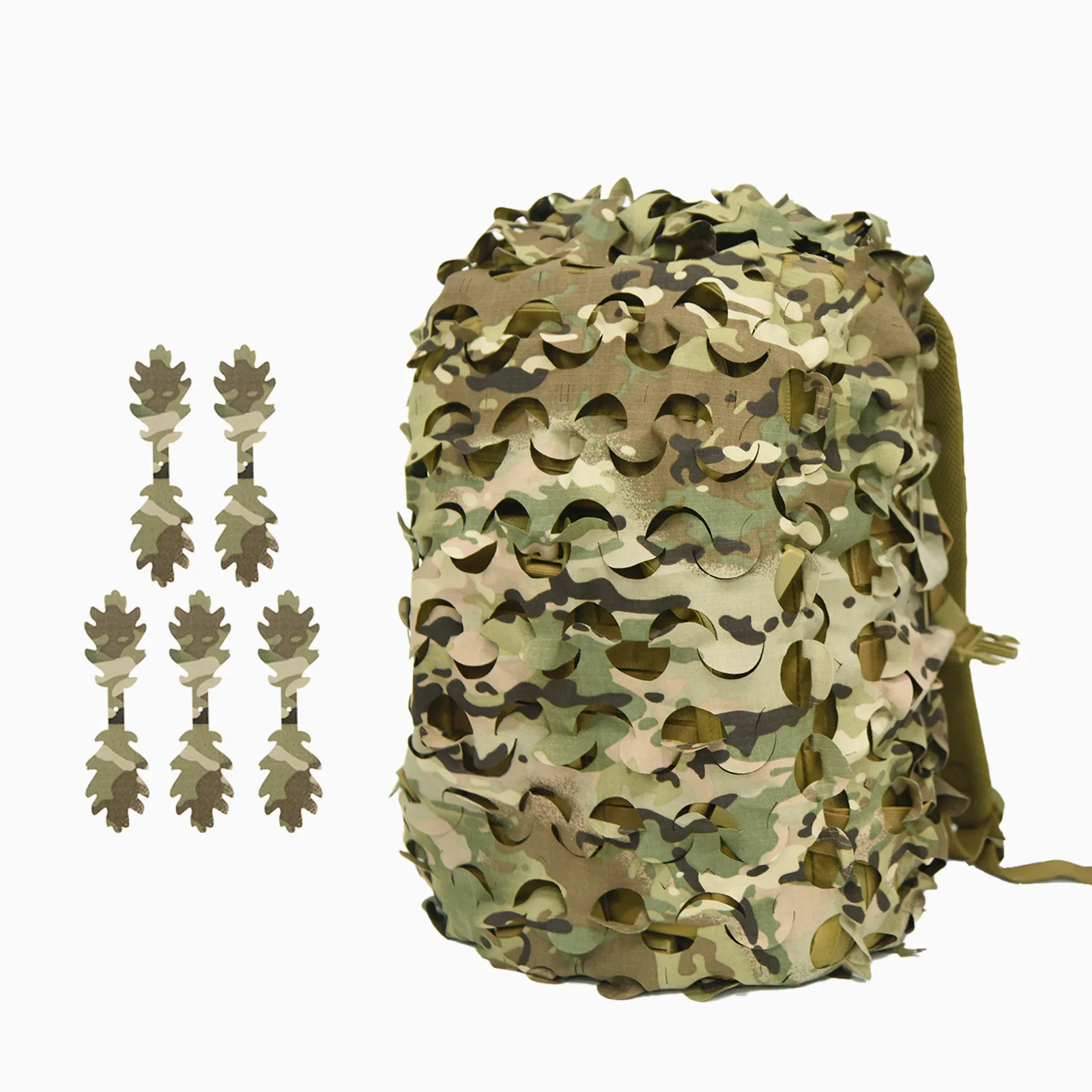 

CS Camo Tactical Backpack Cover 60L/80L Laser Cut Camouflage Pack Rucksack Cover Scrim Multicam Hunting Bag Accessories