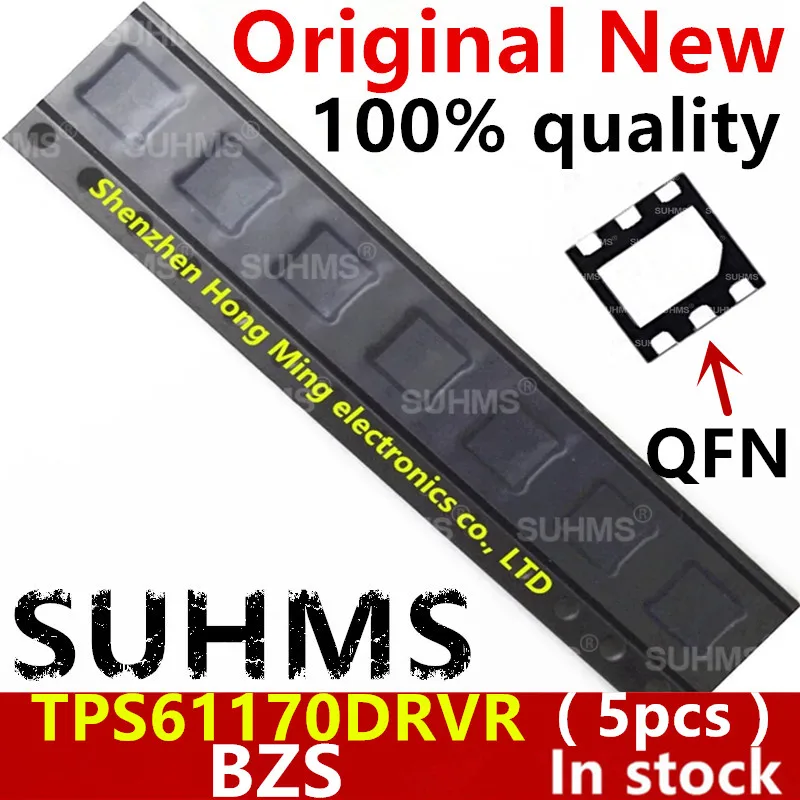 (5 ชิ้น) 100% ใหม่ TPS61170DRVR TPS61170 BZS QFN-6