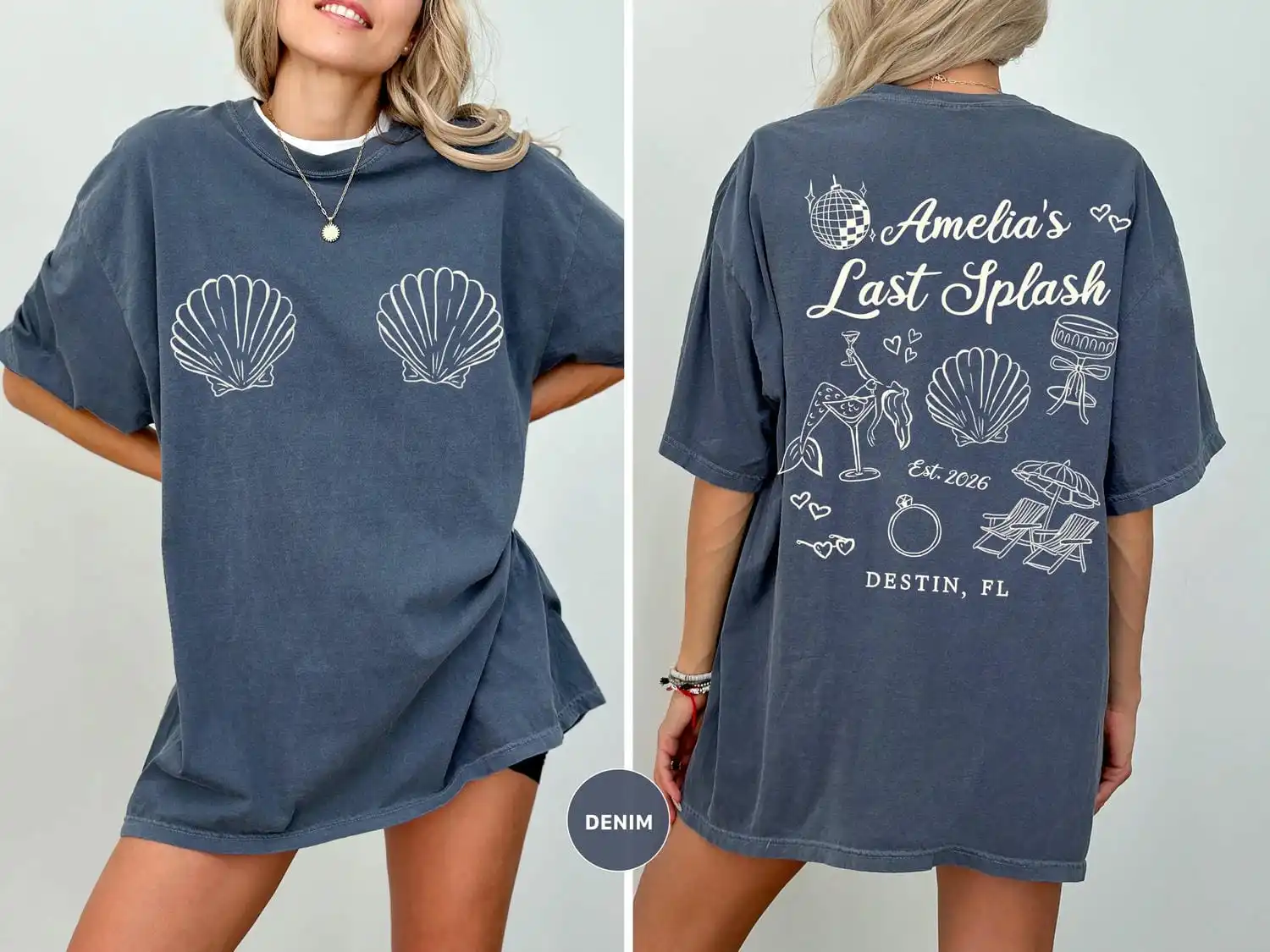 Last Splash Bachelorette Shirt Custom Beach Bachelorette Tee Bride Bach Weekend Tee Personalized Bridal Party Top Last Spash Top