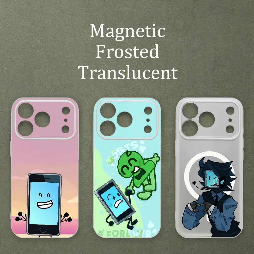 

MePhone4 Matte Frosted Semi-transparent Magnetic TPU Case For iPhone 17 11 13 14 15 16 12 Pro Max