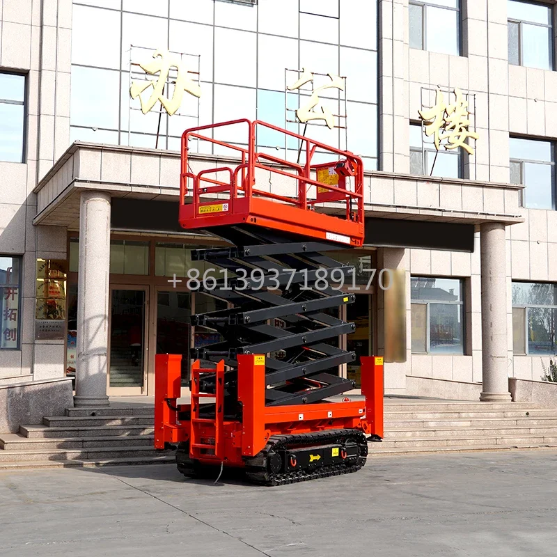 Full Automatic Aerial Work Electric Scaffold Lift Stationary Aerial Lift Scaffolding Hydraulic Scissor Lift