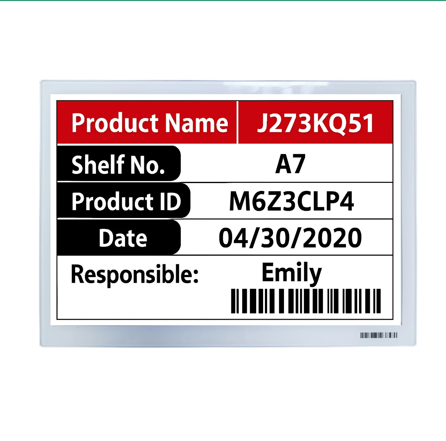 

7.5Inch Wireless Ble5.0 Electronic Shelf Label Epaper 4 Colors Digital Price Tags Display Esl Pick To Light System For Warehouse