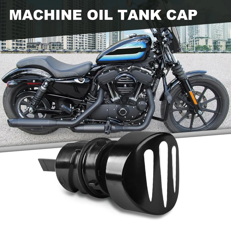 Motorcycle Billet Oil Dipstick Tank Cap Plug For Harley Sportster XL883 1200 Iron Forty-Eight Seventy-Two 48 72 Roadster 2004-Up