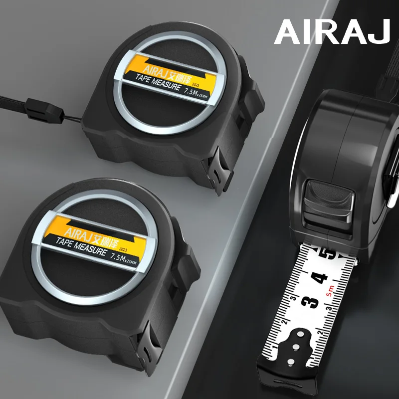 AIRAJ Steel Tape Measure , Household Thickened 5-Meter Ruler , Wear-Resistant and Anti Drop, High-Precision Ruler OF 3-10 Meters