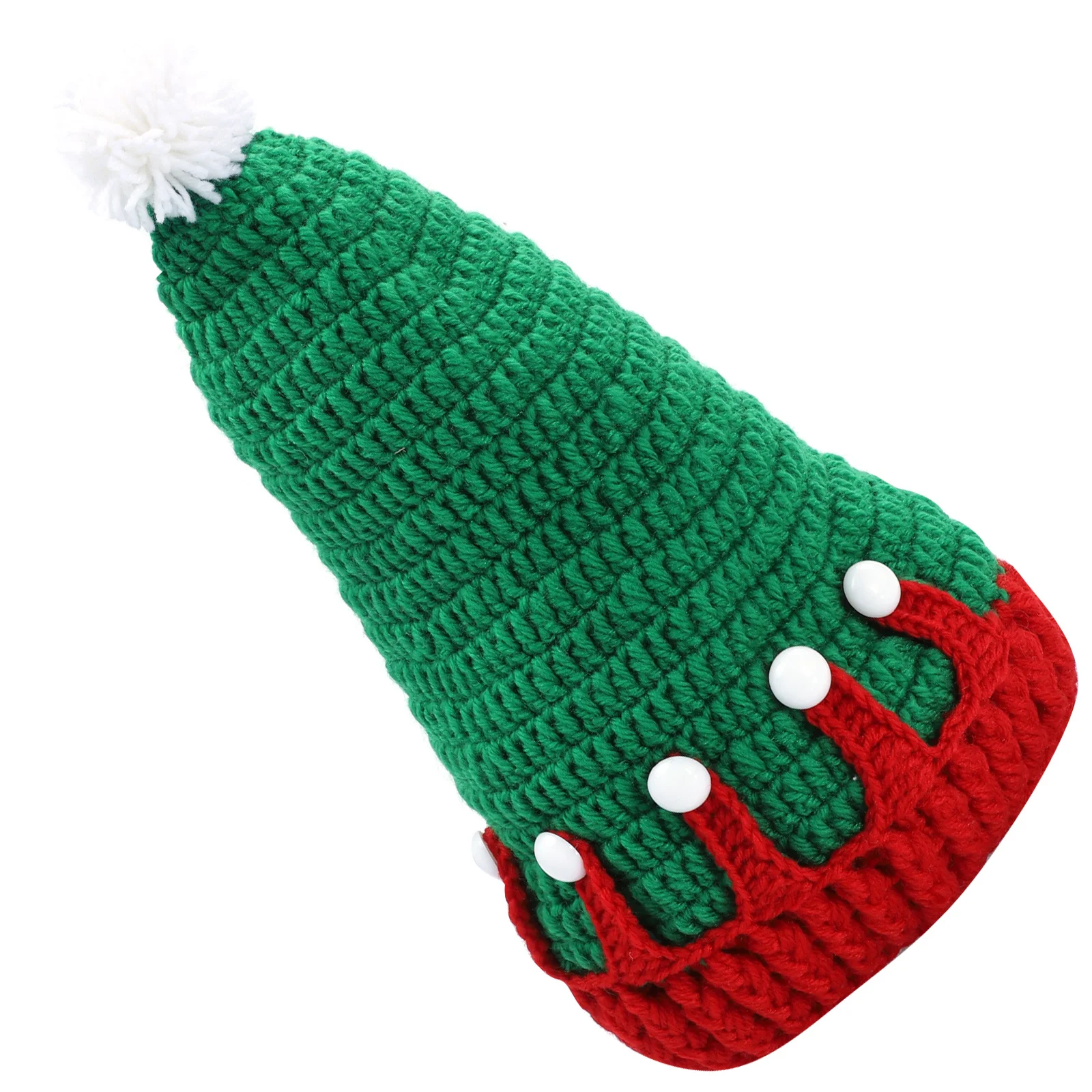 

1Pcs Christmas Knitted Xmas Wool Winter Warm Hat Holiday Warm Festival Headdress Suitable for Outdoor Skiing Running Playing