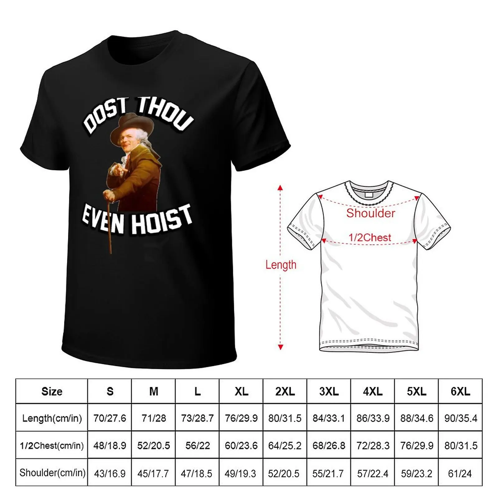 Dost thou even hoist? Do you even lift? (joseph ducreux) T-Shirt man t shirt vintage anime shirt sublime fitted t shirts for men