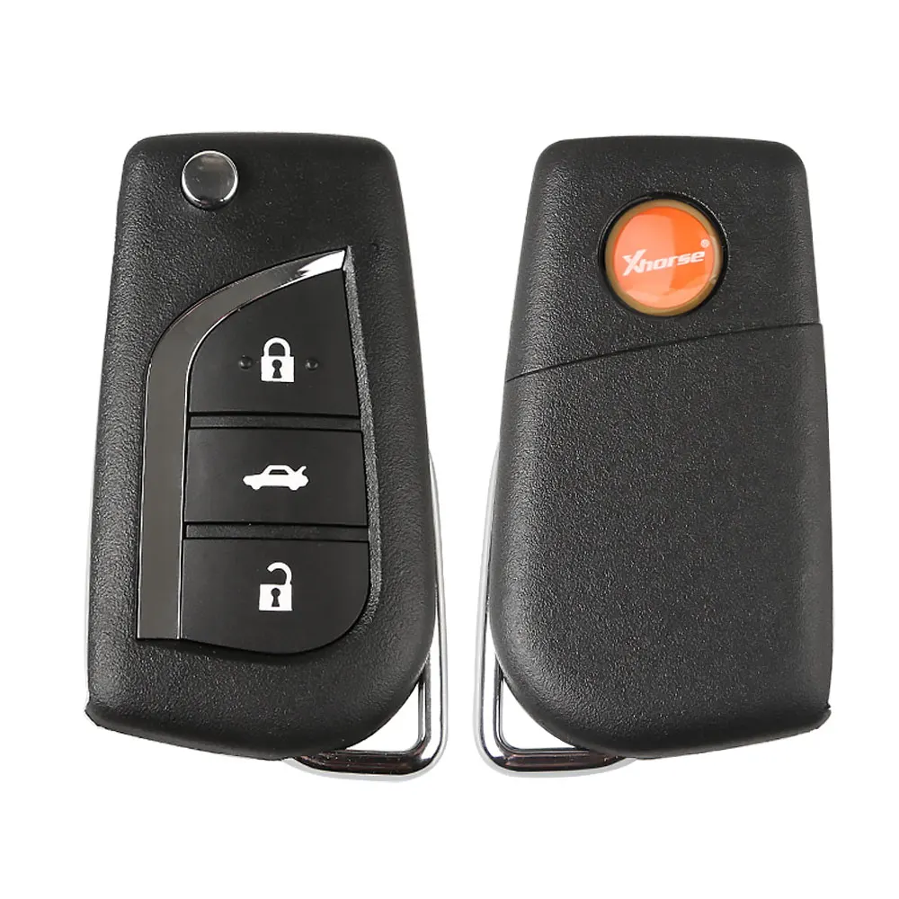 Xhorse XNTO00EN Wireless Universal Remote Key Toyota Style 3 Buttons Remotes for VVDI Key Tool English Version