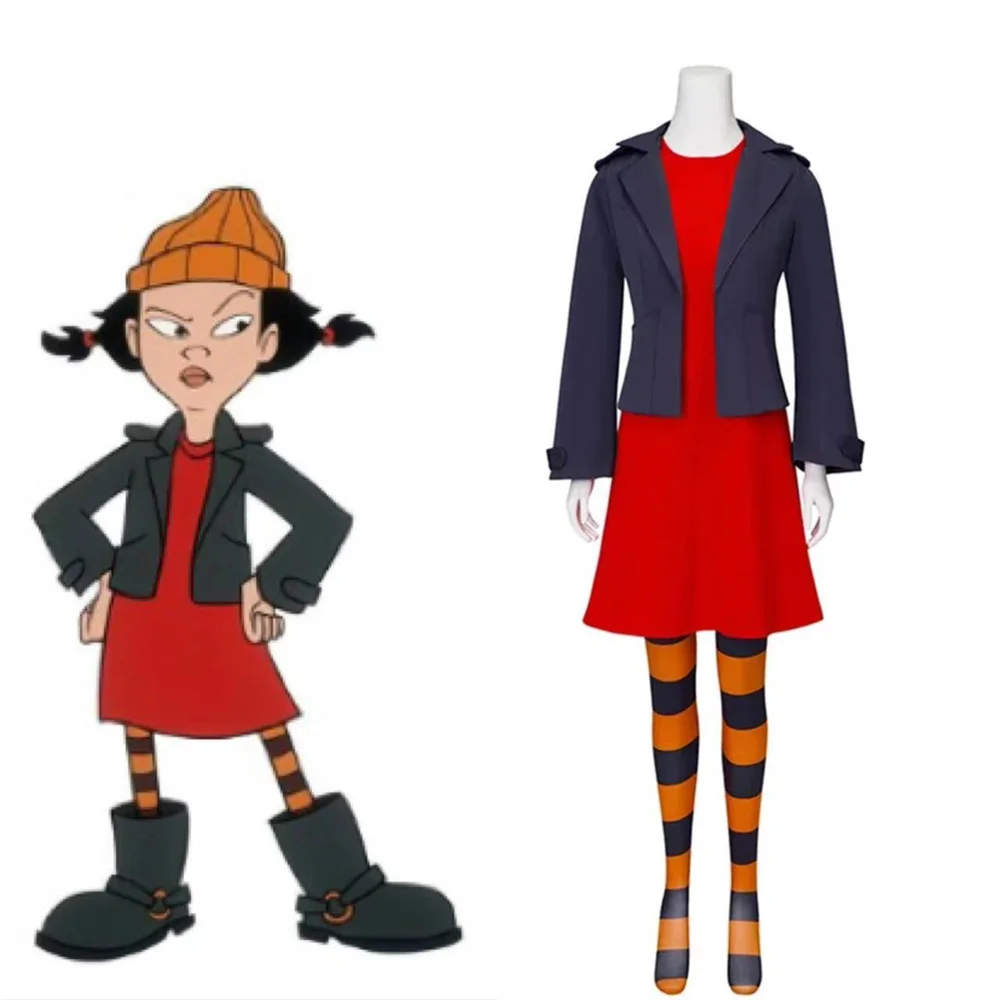 Anime Spinelli Cosplay Kostuum Meisje Mode Jurk Jas Broek Uniform Volledige Set Halloween Feest Outfits