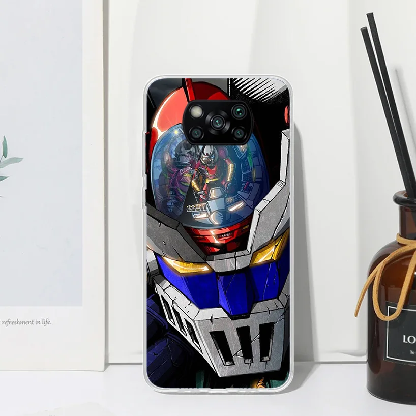 M-Mazinger Z Anime Phone Case For Xiaomi Poco X6 X5 X4 X3 Nfc F6 F5 Pro F4 Gt F3 F2 F1 M5S M4 M3 Art Fundas Back Cover