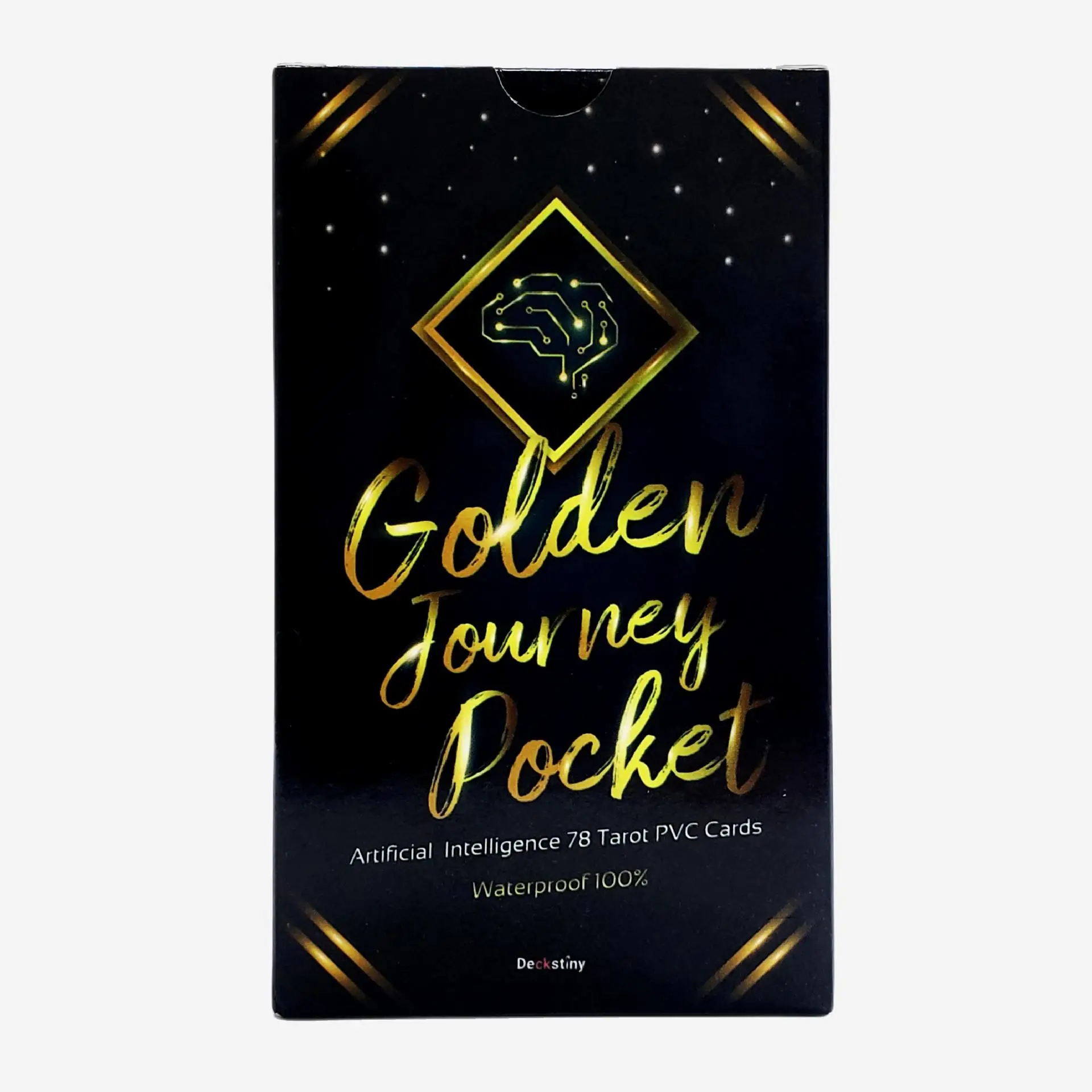 New 12*7 cm Golden Journey Tarot 78 Cards/Set With Guidebook For Family Friends Fun Divination Entertaunment Party Board Games