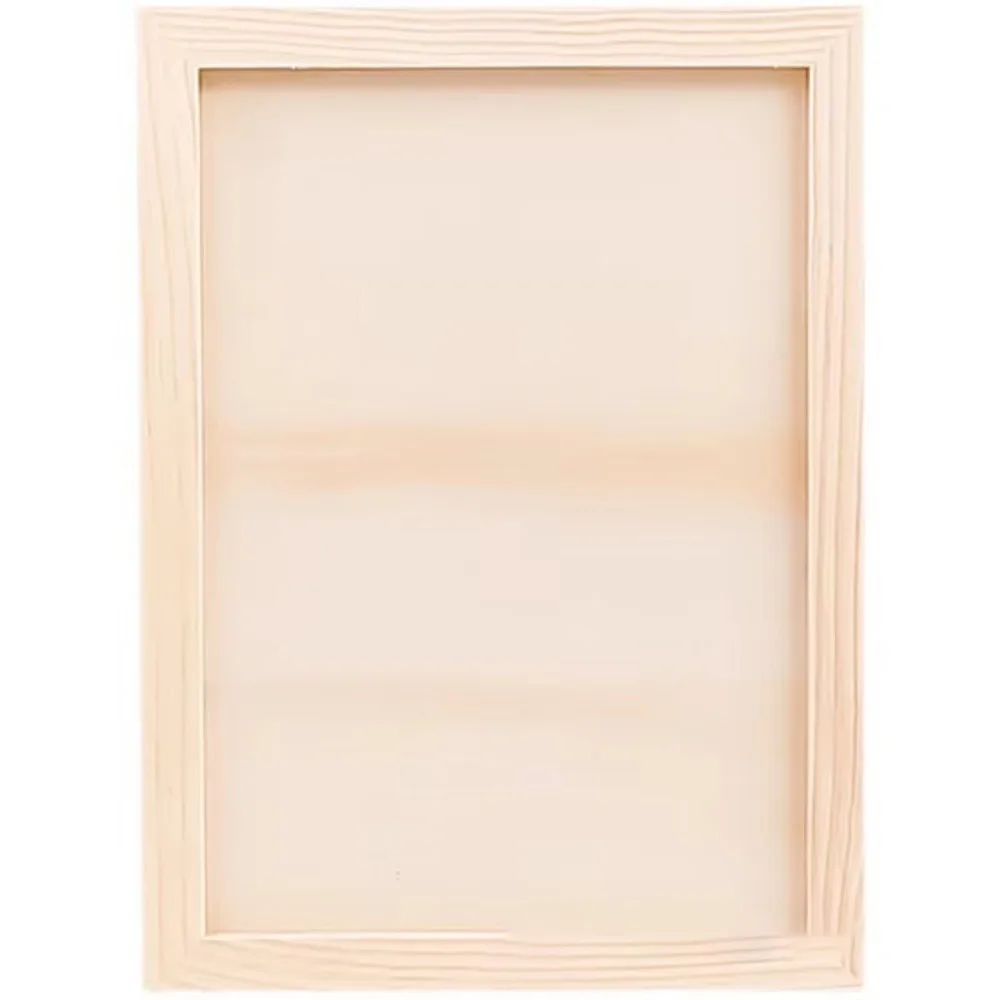 Wooden Blank Clay Frame Creartive Multi Size Wooden Photo Holder DIY Party Decor Desktop Ornament Children's Handcraft