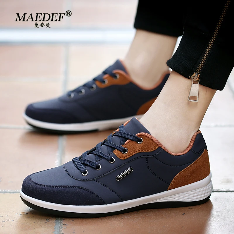 MAEDEF Men's Shoes Lightweight Comfortable Anti Slip Wear Resistant Casual Shoes for Men Running Sports Shoes Flats Man Sneakers