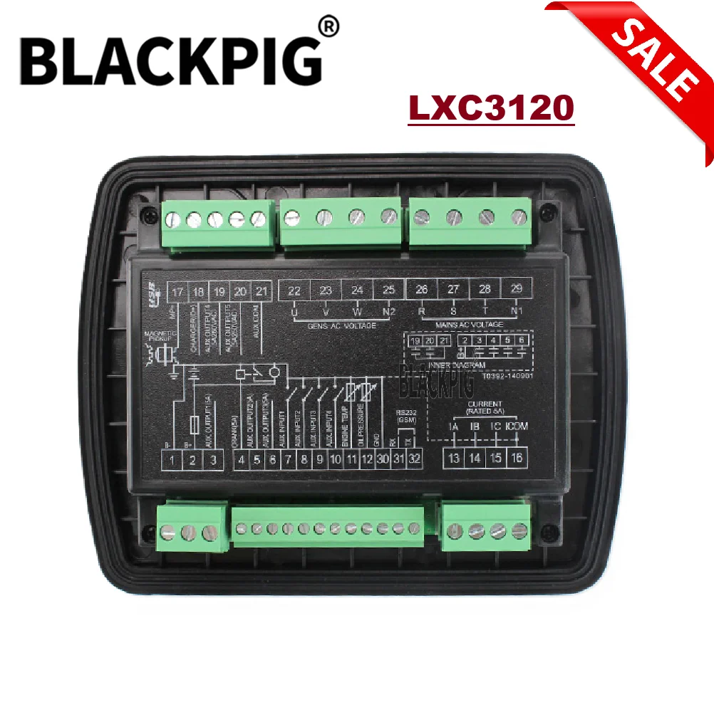 

LIXiSE LXC3110 LXC3120 Generator Controller Auto Start Stop Control Module Panel USB Ports For 100KW Small Generator Parts