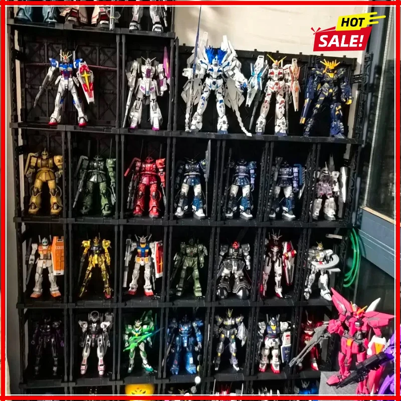 Universal Anime Cartoon Character Figure Model Storage Box Interlocking Organizer Stackable for LEGO,Anime Models,Gundam Models