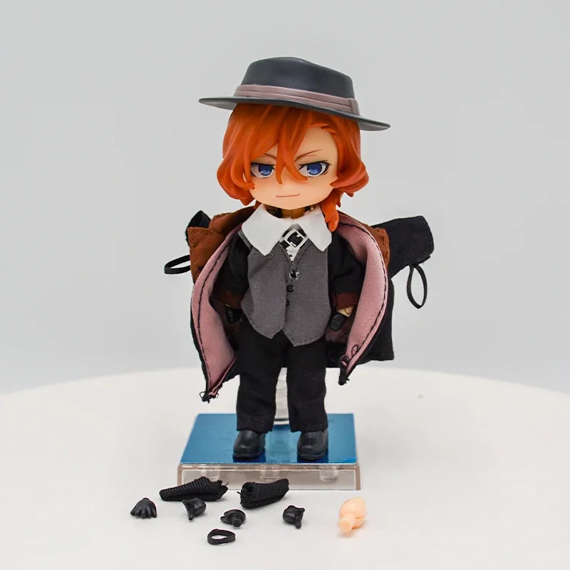 14cm Bungo Stray Dogs Nakahara Chuuya Anime Figure #657 Dazai Osamu Action Figure Edogawa Rampo Figurine Model Doll Toys Gifts