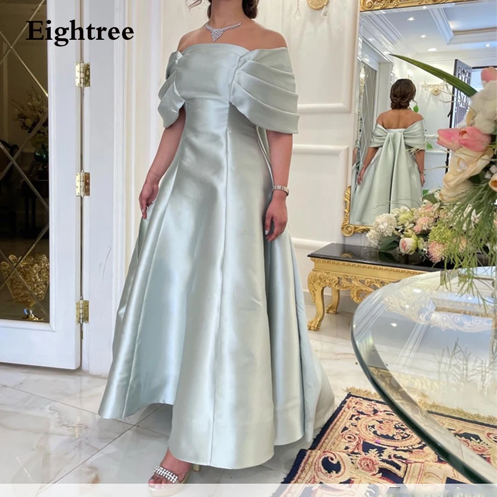 Eightree Vintage VÁY ĐẦM DẠ Abendkleider Dubai Lệch Vai Bám Bẩn Dubai Đảng Châu Phi Dresse Áo De Soiré 2022