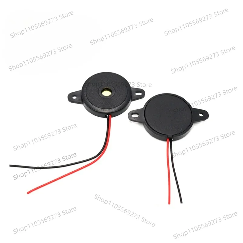 100pcs 2320 Passive Piezoelectric Buzzer with Wire, Low Power AC/DC Ringing Alarm Beeper for DIY Electronics