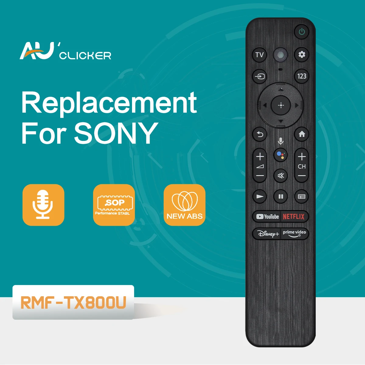 New RMF-TX800U Voice Remote Control Replace For Sony Smart TV A80K X80K X95K X90K HRD LED Smart TVs