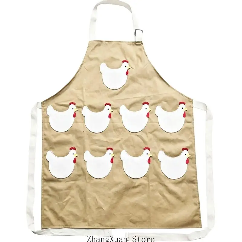 Chicken Care Workwear Eierschürze aus Segeltuch mit neun Vorderfächern für Gartenrunden, Geflügelarbeiten und den täglichen – Detail 9