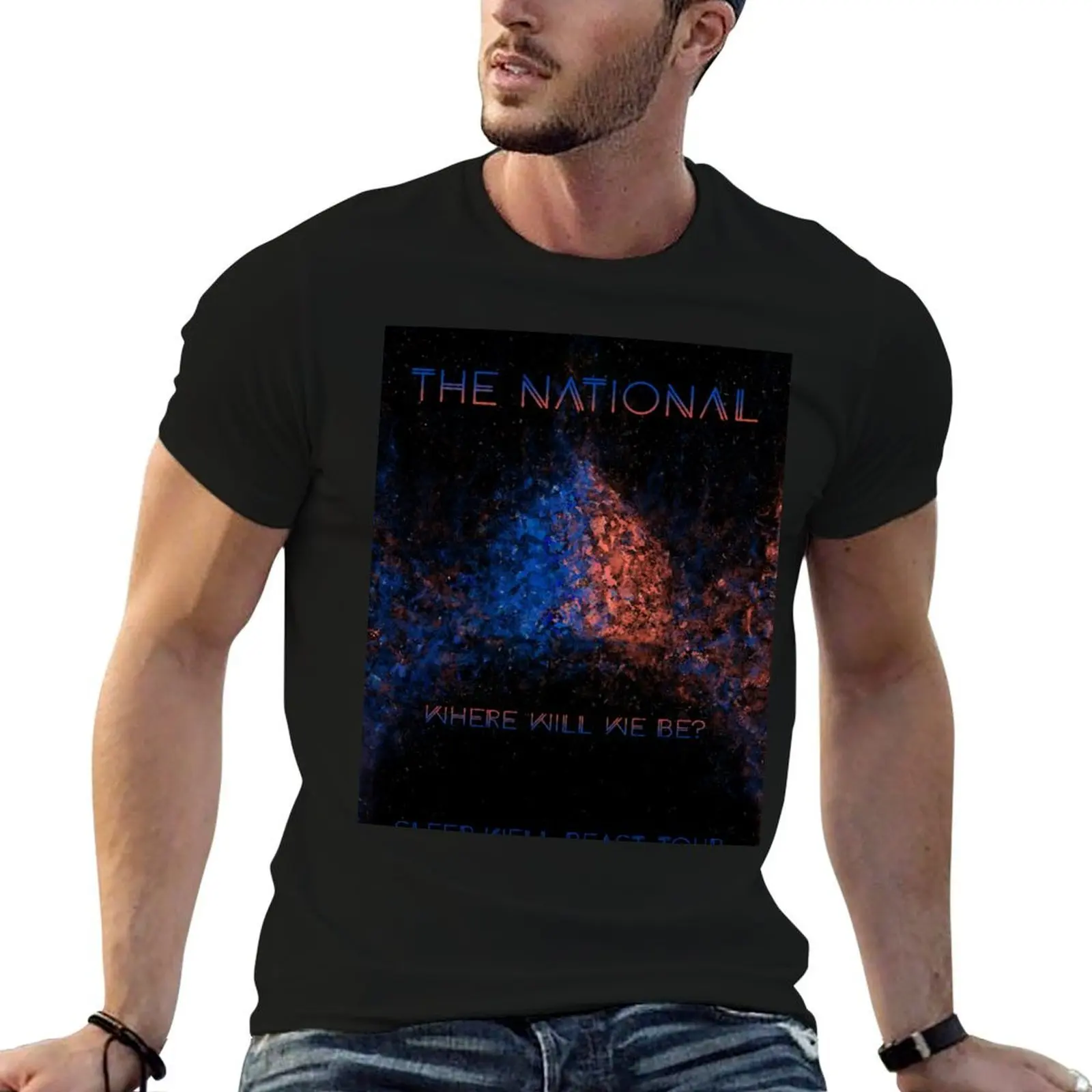 Футболка с коротким рукавом The National (Band) - Sleep Well Beast (Design) для занятий спортом в тренажерном зале