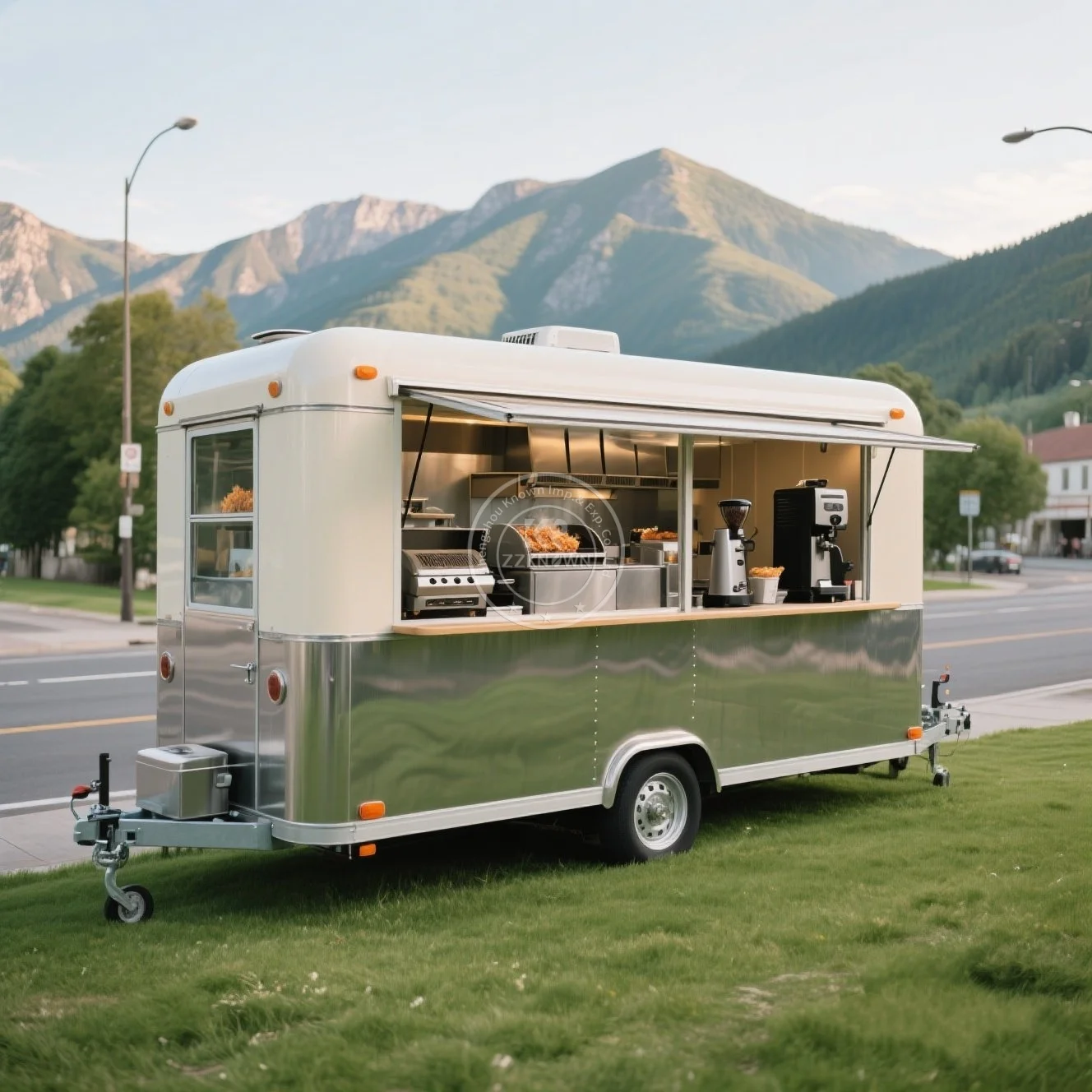 

BBQ Food Truck Ice Cream Taco Sweet Corn Shop Fast Food Trailer off road camper Box Truck for Sale