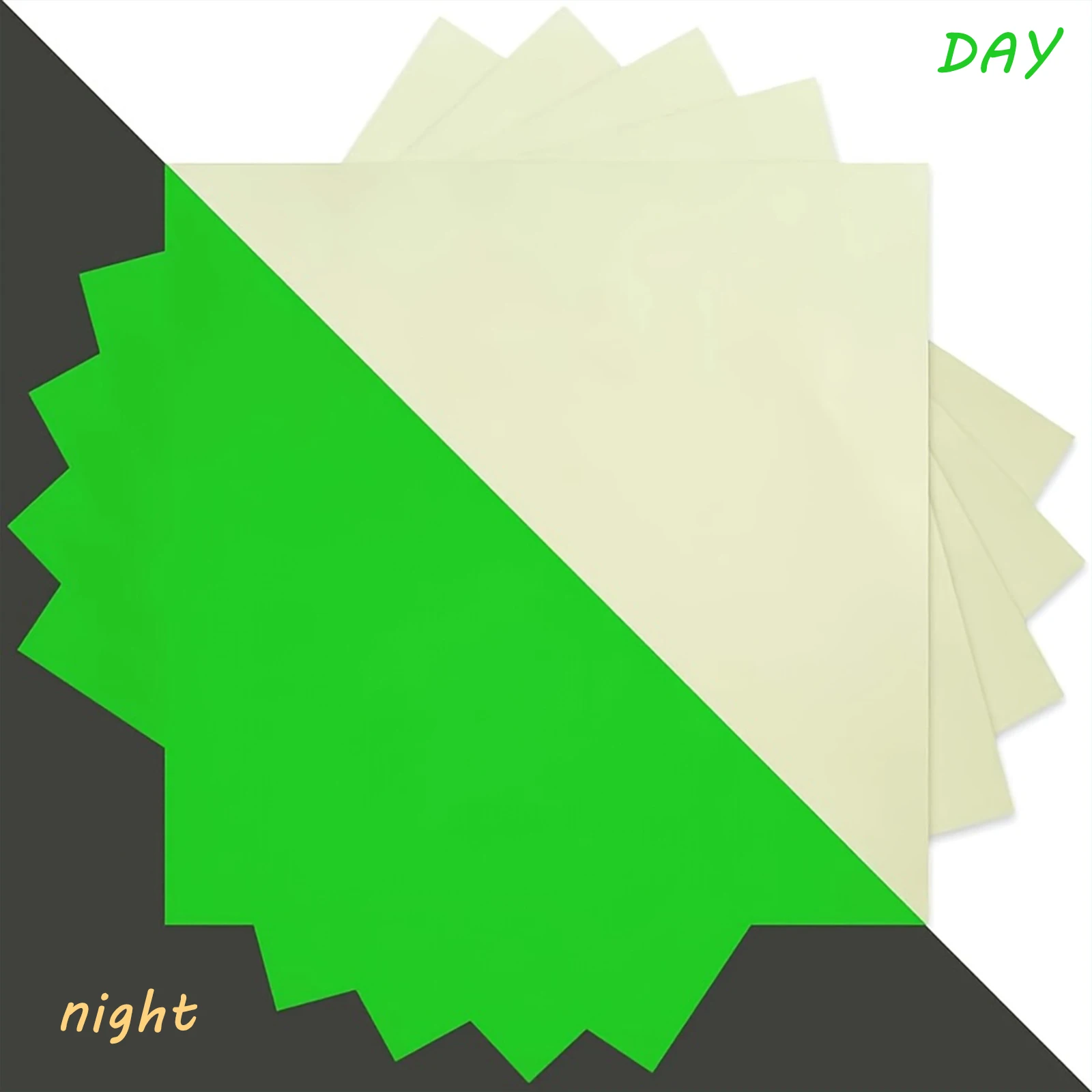 3 stks ESHANG A4-formaat Glow-in-the-Dark Printbare Vinyl Sticker Papier Pack voor Inkjet Printer Niet-waterdichte Glow Sticker Papier